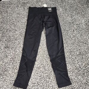 Victorias secret PINK cool & comfy Cutout Leggings Stretch Black Hi rise Sm Nwt